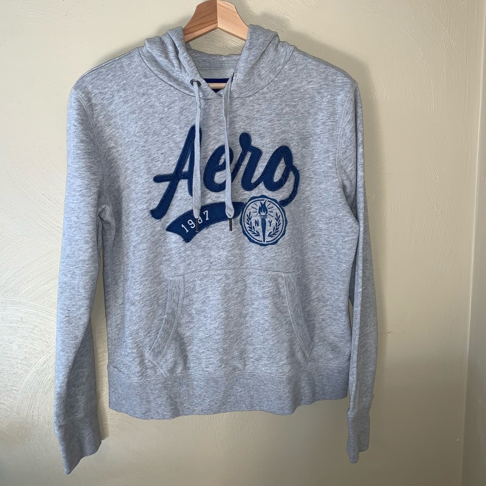 Aeropostale Medium Gray Hoodie
